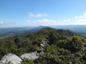 Atop Peters Mountain, you can see as far as 60 miles in a 360 degree angle. 